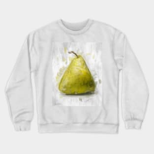 Trapezoid Triangle Pear Painted in a Contemporary Style Crewneck Sweatshirt